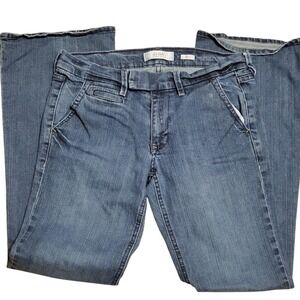 Old‎ Navy Womens Low Rise Trouser Jeans Stretch Blue Denim Size 8